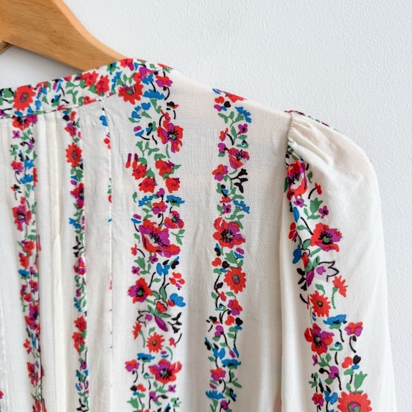 ANTHROPOLOGIE • Maeve Hiver Floral Blouse - Picture 7 of 11
